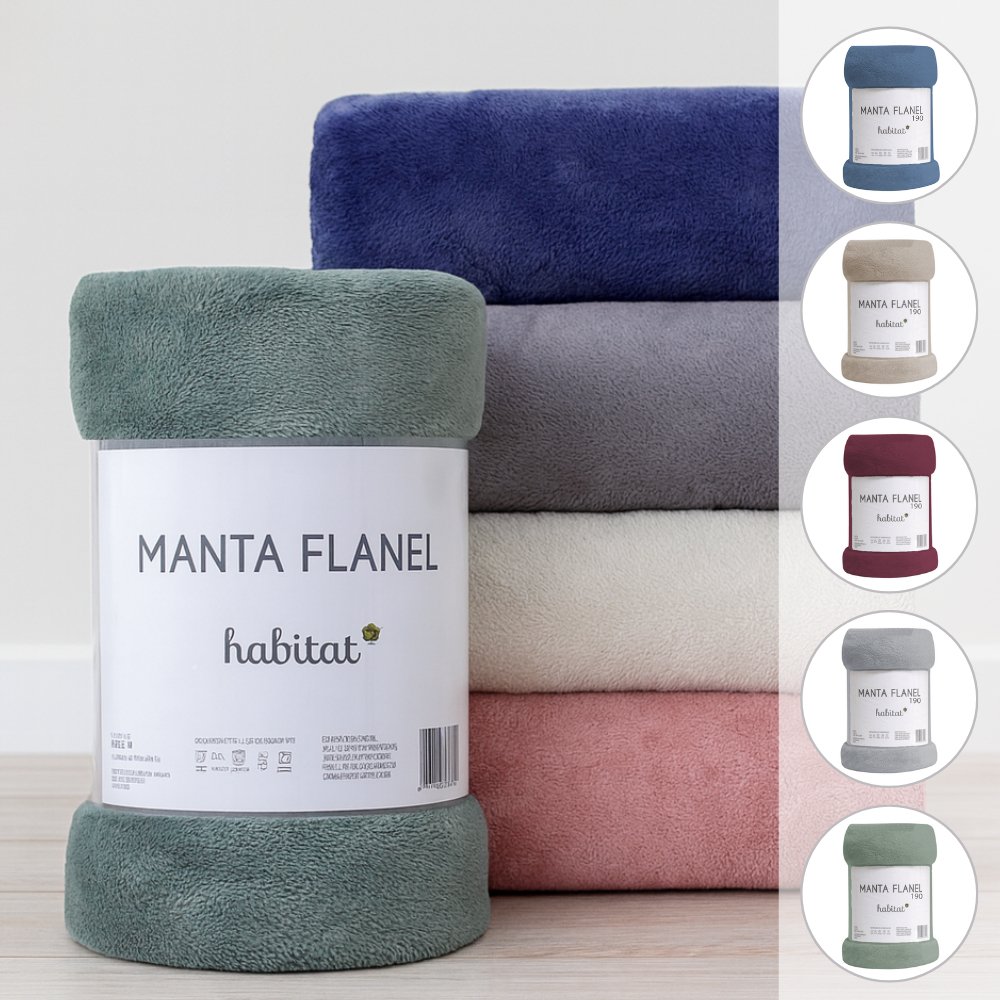 Manta De Microfibra Queen Casal Toque Extra Macio Antialérgico Quentinho Flanel Habitat