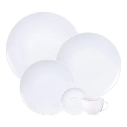 Aparelho De Jantar Flávia Em Porcelana 20 Peças Tramontina