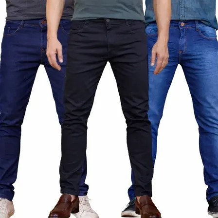 Kit 3 Calças Jeans Masculina Modelo Slim Envio Imediato Kit 3 Calças Premium 42