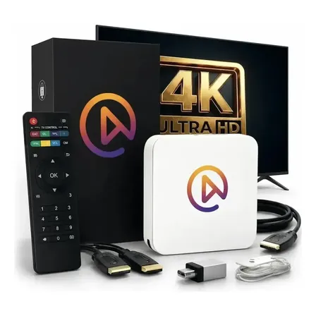 Lançamento  Tv Box Uni V10 4k Versão Preto Padrão Copa 2026 Preto