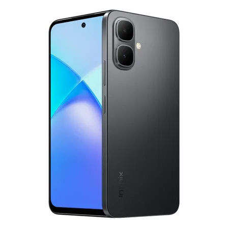 Smartphone Infinix Smart 10 4GB RAM 256GB SSD Câmera 8MP + IA, Tela 6.67 HD+ 120Hz, Bateria 5000mAh, Processador T7250, Android 15 Go, Dual Chip - Preto