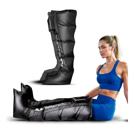 Bota De Compressão Pneumática F10 Pro Sem Fio Relaxmedic Cor Preto G