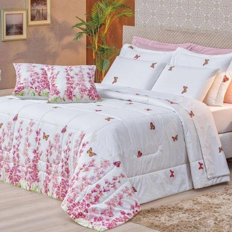 COBRE LEITO DUPLA FACE COM PORTAS MATELADOS QUEEN  ESTAMPAS VARIADAS