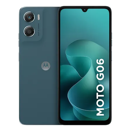 Smartphone Motorola Moto G06 - 128gb 4gb Ram + 8gb Ram Boost E Camera 50mp Com Ai Bateria De 5200 Mah Tela 6.9 - Azul Marinho