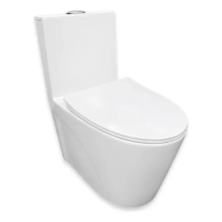 Vaso Sanitário Monobloco Caixa Acoplada Barcelona Cor Branco Branco